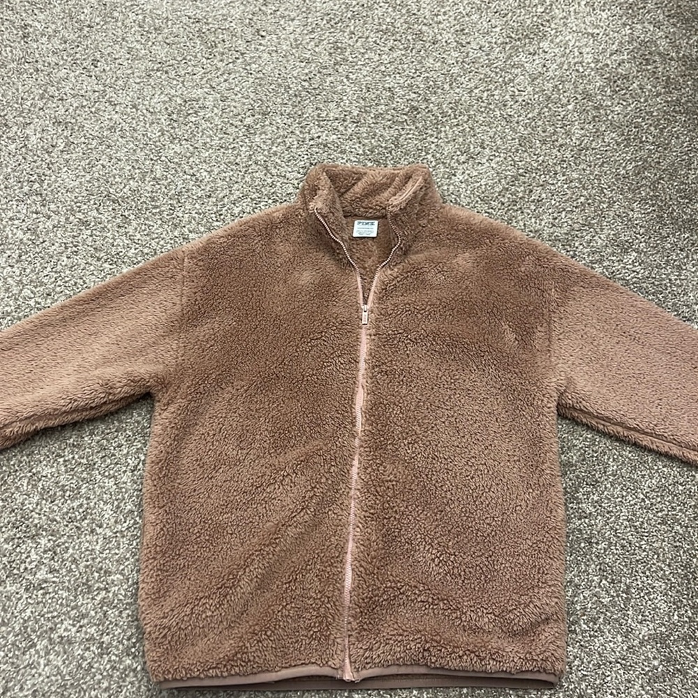 PINK Victoria Secret Fluffy Zip Up Jacket